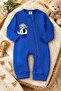 Unisex Baby Romper Long Sleeve Zippered Cotton Elephant Printed