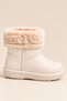 Children's Fur Boots Waterproof Non-Slip Sole Boys Girls Unisex Children's Rain Boots with Fur Inside Snow Boots - 7
