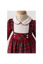 Elena– Red Plaid Baby Girl Dress |   New Year's Dress for Ages 2-5 - with Hairband as a Gift - 2