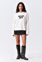 Eazy Unisex Oversize Long Sleeve T-Shirt 100% Cotton Ecru Who Cares Printed Boxy Fit T-Shirt - 3