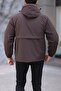 Waterproof and Windproof Oversized Comfortable Fit Coat Hooded Jacket - 5