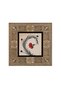 Carnation Ebrusu Printed Wooden Table - 2