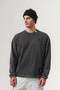 Rawbel Pocket and Patch Detailed Washable Oversize Crew Neck Men's Sweatshirt