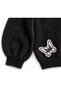 Girls' Butterfly Embroidery and Printed Yumos Knitwear 4-12 Years Old Crew Neck Trendy Knitwear Sweater - 3