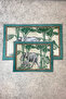 Decorative Digital Printed Set of 2 Bath Mat Non-Slip Base Toilet Set - 3