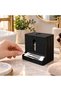 Modern Design Cotton Swab Dispenser with Lid Bathroom Makeup Cotton Organizer - Black - 3