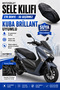 Motorcycle Saddle Cover Kuba Brilant Compatible Waterproof Scooter Motor Seat Protection Cover Seat Cover 270D