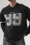 Playmaker Number 99 Detailed Oversize Crew Neck Men's Sweatshirt - 2