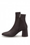 Elit Vvs2727C Women's Genuine Leather Heeled Boots Brown - 4