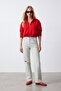 Half Elastic Zippered Jacket