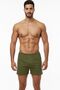 Men's 7-Pack Khaki Green 100% Cotton Comfortable Fit Long Boxer Briefs - Special Production with Sleep Band Gift - 3