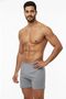 Pack of 5 Gray Cotton Men's Long Boxer Briefs - Comfortable Fit Long Boxer - Custom Made Sleep Band Gift - 6