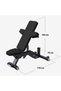 Solid, adjustable exercise bench with 2 cushions - 7