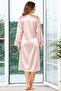 Korean Satin Lace Detailed 2-Piece Nightgown and Robe Set - 2