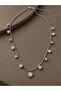 Zircon Stone Polar Star Model Brass Silver Color Women's Necklace