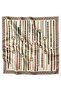 Exclusive Jacquard Twill Silk Scarf Cream - 4