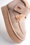 Women's Mink Suede Fur Inside, Velcro Tape, 5 cm Platform, Thick Sole Winter Boots C21 - 6