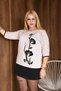 Embroidered Glitter Cotton Mercerized Sweater - 3