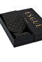 Hand Made 8 cm Dot Pattern Coffee Color Handkerchief Tie - 4