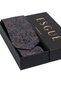 Hand Made 8 cm Tulip Pattern Smoked Color Handkerchief Tie - 4