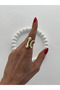 Special Series Abstract Design Adjustable Gold Ring - 3