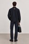 Navy Blue Regular Men's Shirt Jacket with Pockets and Snap Fasteners |   Mew1210319-1 - 6