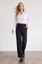 Folded Detailed Buttoned Trousers - 4