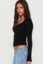 100% Cotton Double-Sided Wearable Long Sleeve Flexible Women's Blouse - 3