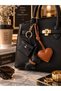 Black Dog Figured Bag Charm |   Mini Bag and Heart Detailed Bag Charm |   Bag Ornament Keychain - 6