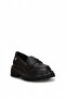 D26Ka-7360 Women's Genuine Leather Casual Shoes Black - 2