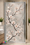 Stained Glass Patterned Self-Adhesive Transparent Shower Cabin Covering Foil