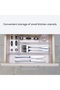 16-Piece Clear Plastic Drawer Organizer Trays, Makeup Vanity Kitchen Storage Bins - 3