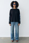 Eazy Unisex Oversize Long Sleeve T-Shirt 100% Cotton Black Skip the Noise Printed Boxy Fit T-Shirt - 3