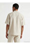 Vizyon New Season Beige Regular Fit Linen Look Men's Shirt - 4