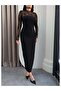 Lace Detailed Backless Dress - 3