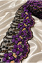Floral Sequin and Beaded Lace Appliqué Ribbon [1 meter] - 2