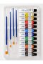 12ml| 12 COLOR | WATERCOLOUR TUBE WITH PALETTE AND 4 BRUSHES - 2