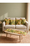 Tea Time Geometric Double-Sided Print Suede 5-Piece Lounge Set - 4 Cushion Covers 43X43 cm + Runner 140X40 cm - 4
