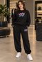Vibes Unisex Printed Sweatshirt and Sweatpants Oversize Premium Set