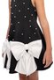 8-14 Years Old Girls' Gown with Pearls and Ribbons - Black - 6