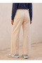 Straight Fit Cotton Trousers with Drawstring Waist - 4