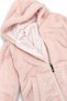 Girl's Plush Hooded Zipper Coat - 3