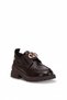D26Ka-3280 Women's Genuine Leather Casual Shoes Brown - 2