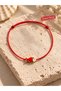 Mineli Adjustable Anklet with Red Fish Figure - 3