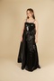 07-15 Years Old Black Sequined Evening Dress - Black - 4