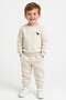 Children's 6-Piece 3-Piece Tracksuit Set 3 Yarns Fuzzy Inside Yarned Red Navy Blue Ecru - 2