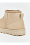 Güli̇s Gi̇yi̇m!New Season Beige Fur Lined Suede Look Women's Boots - 5