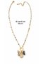Steel Rainbow Charm Combination Necklace with Blue Beaded Necklace Composed of Two Separate Necklaces Acr9757 - 3