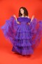 07 - 15 Years Old Girls Purple Princess Evening Dress