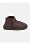 Özmarka New Season Brown Fur Lined Suede Look Women's Boots - 2